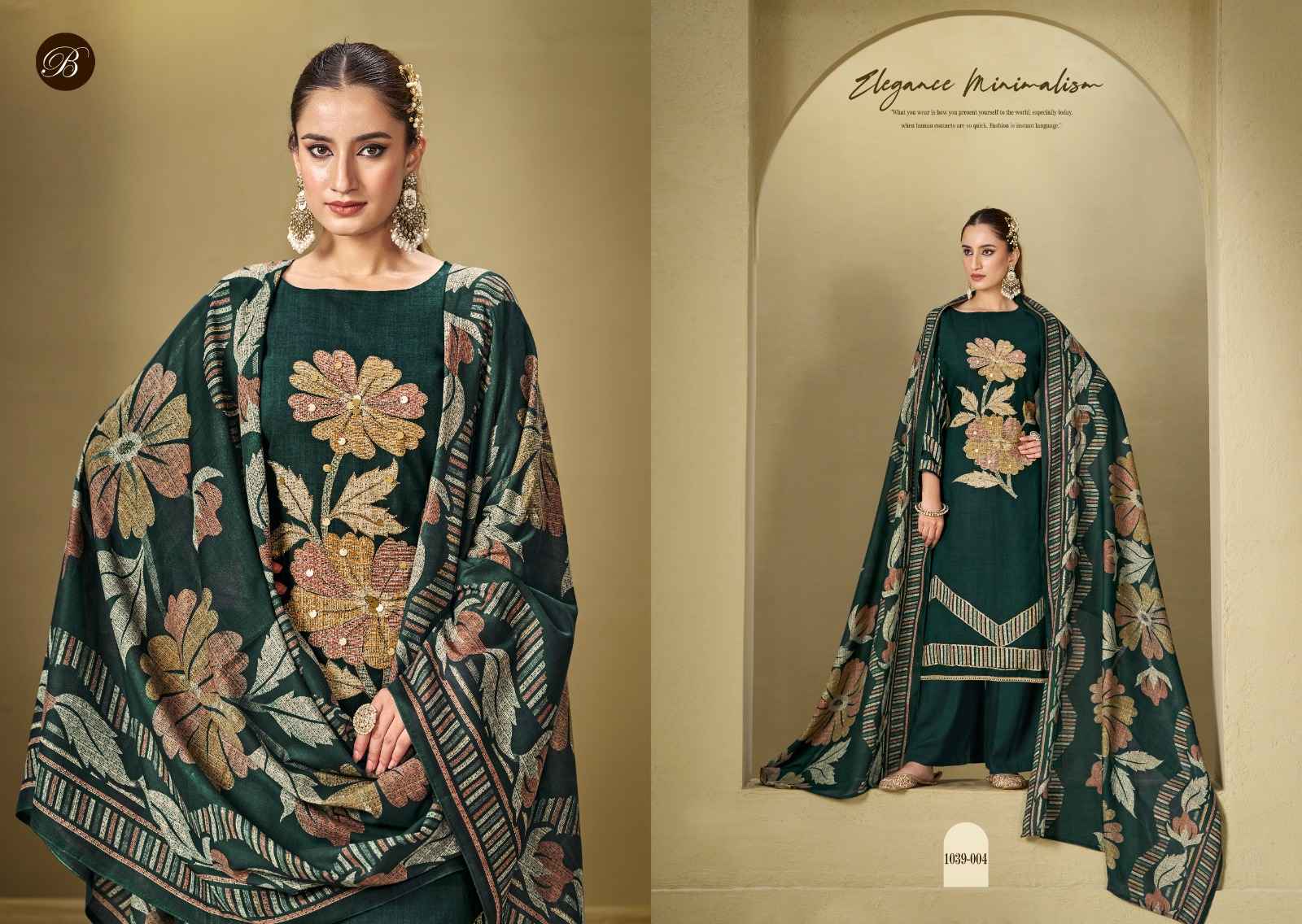 BELLIZA DESIGNER STUDIO MANZIL PURE VISCOSE RAYON DRESS MATERIAL