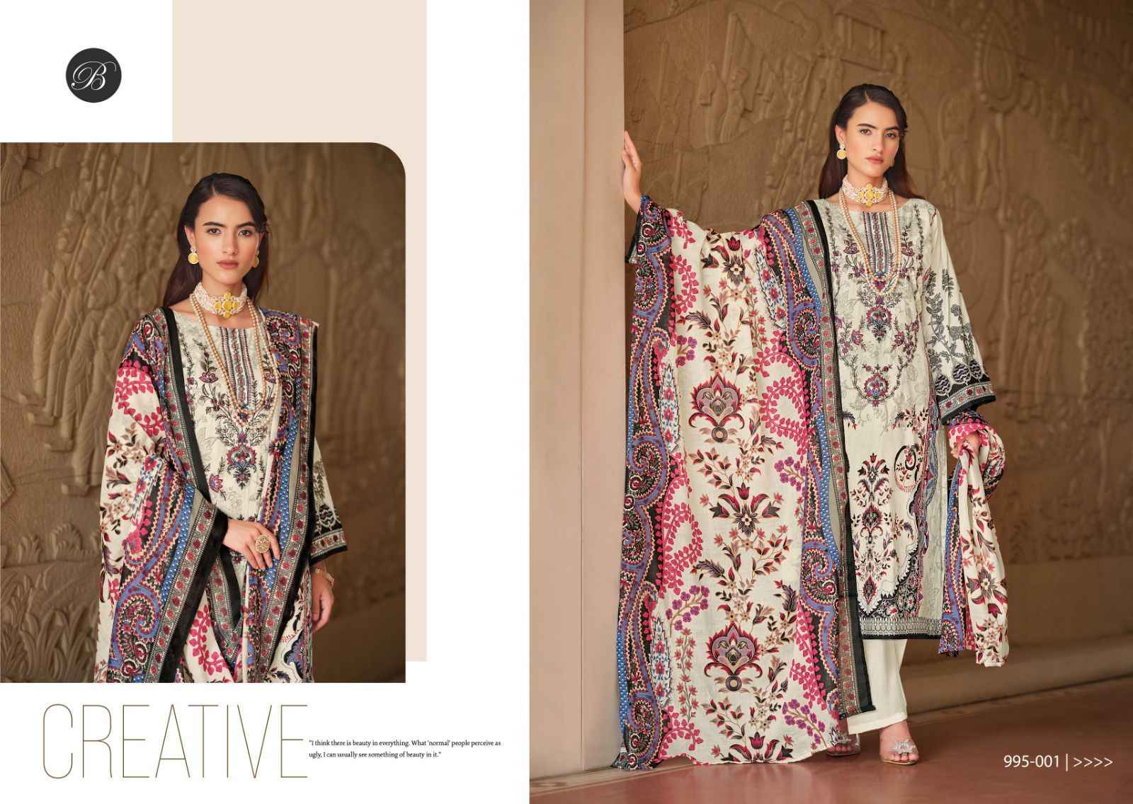 BELLIZA DESIGNER STUDIO RIWAYAT VOL 6 PURE VISCOSE RAYON DRESS MATERIAL