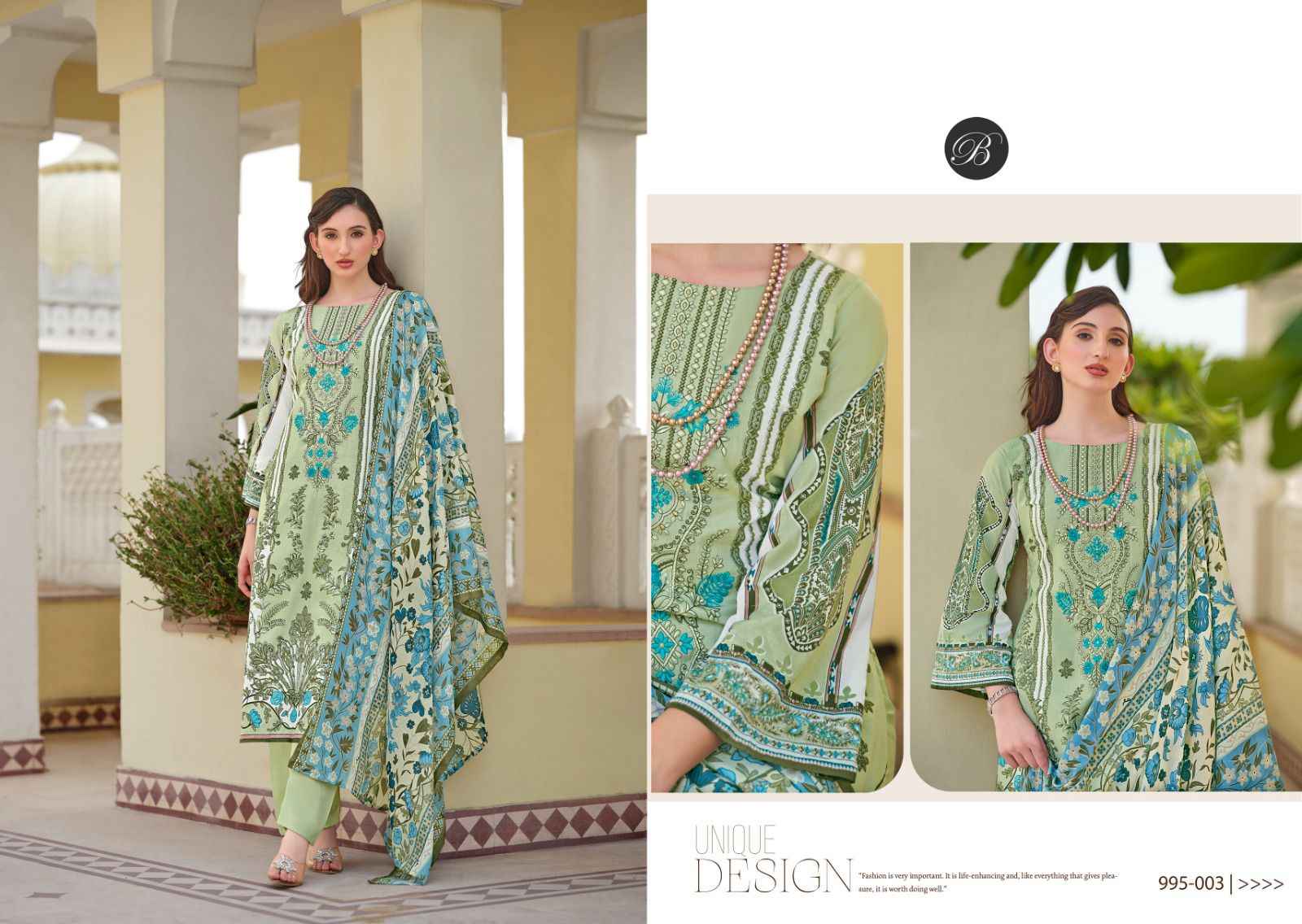 BELLIZA DESIGNER STUDIO RIWAYAT VOL 6 PURE VISCOSE RAYON DRESS MATERIAL