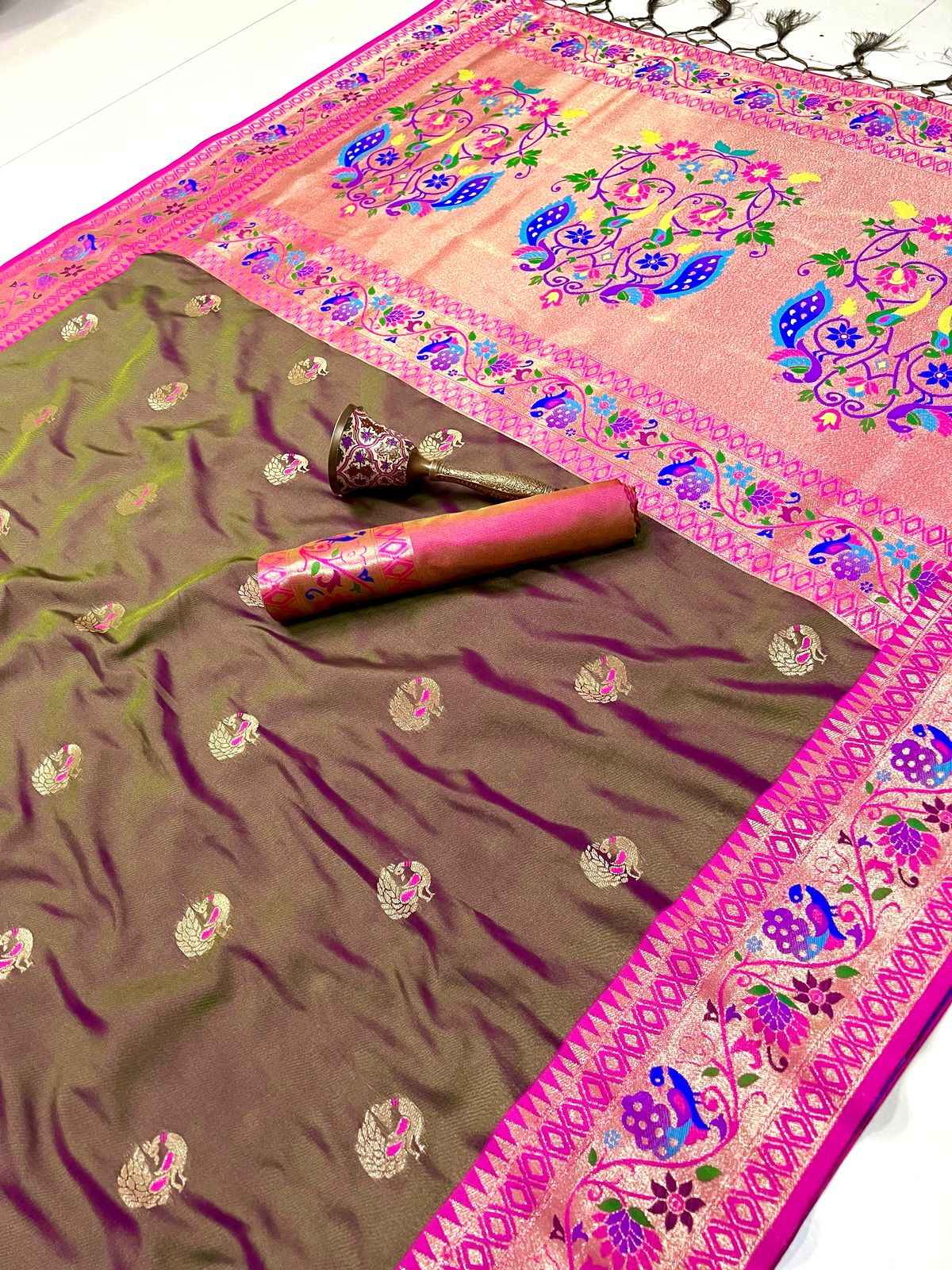 PURE SOFT KANCHIVRAM PETHANI SILK SAREE