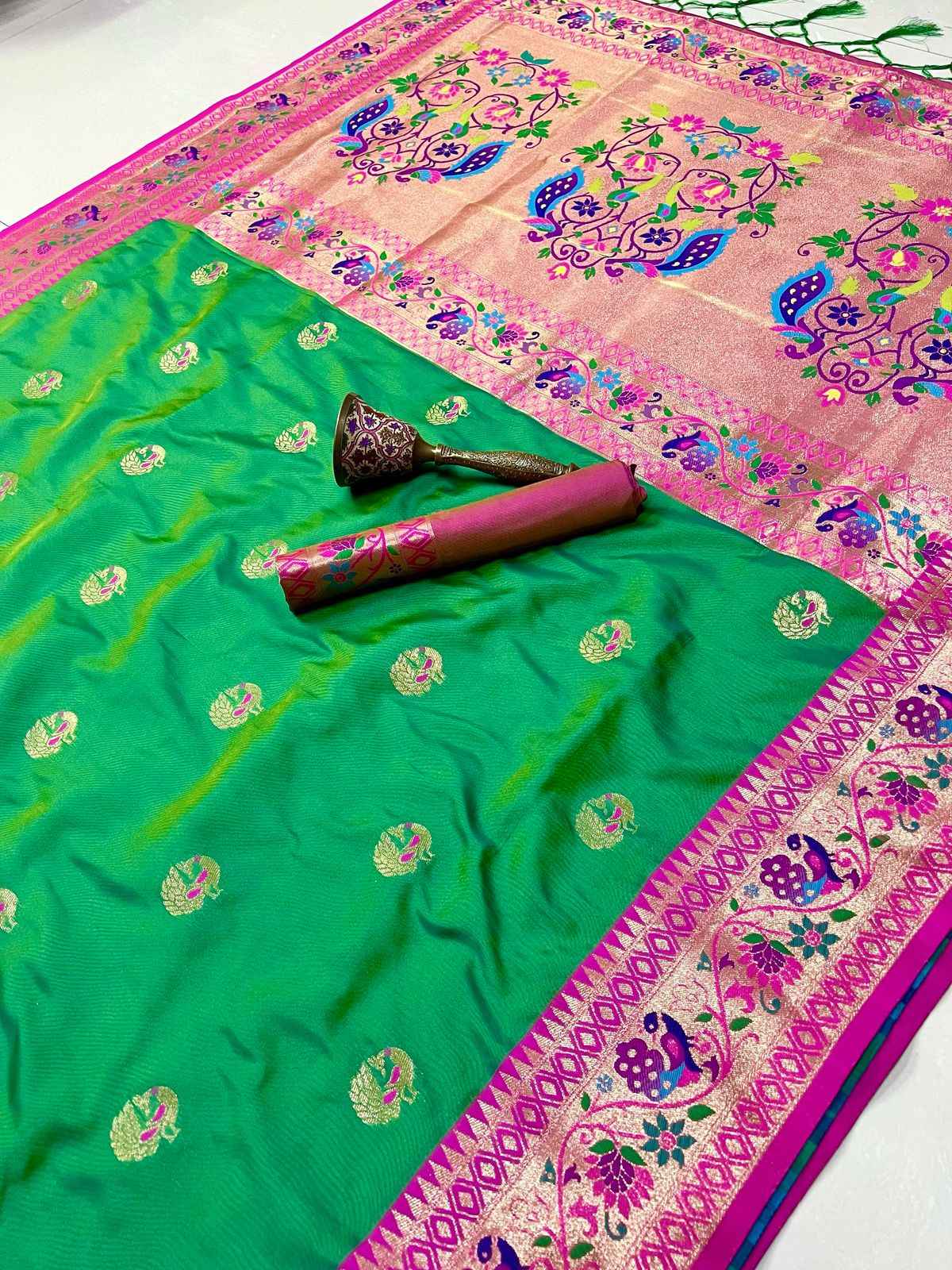 PURE SOFT KANCHIVRAM PETHANI SILK SAREE