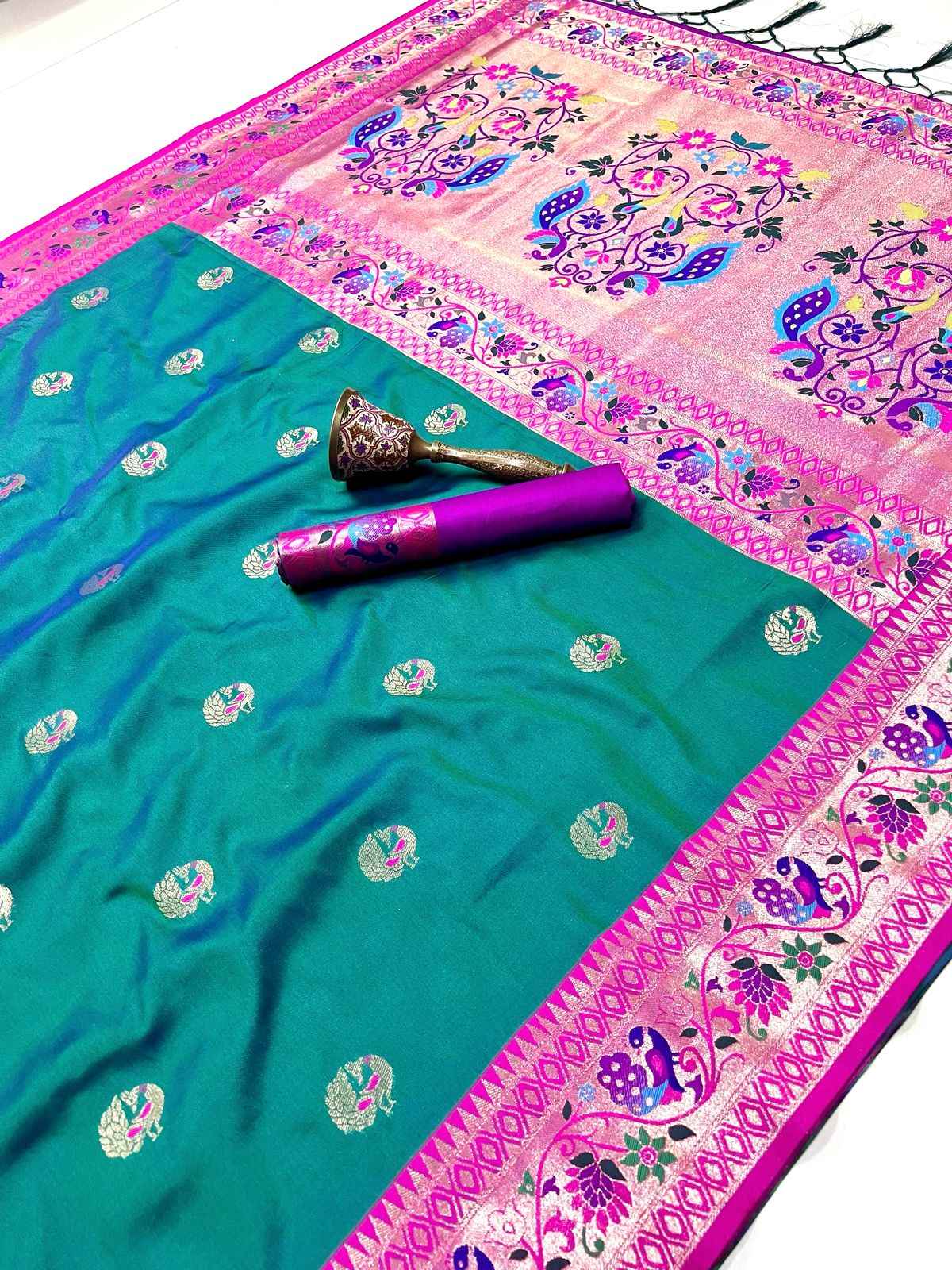 PURE SOFT KANCHIVRAM PETHANI SILK SAREE